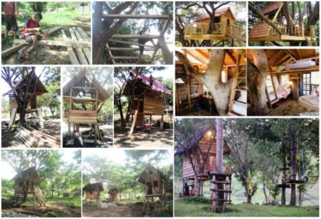 Jasa pembuatan Rumah pohon / Tree House Diy